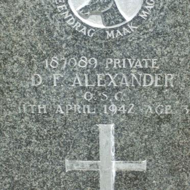 ALEXANDER D.F. -1942