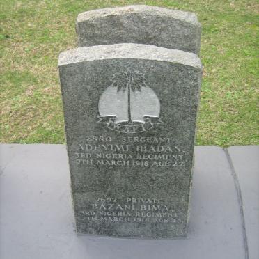 BIMA Bazani -1918 :: IBADAN Adeyimi -1918