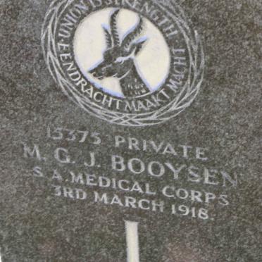 BOOYSEN M.G.J. -1918