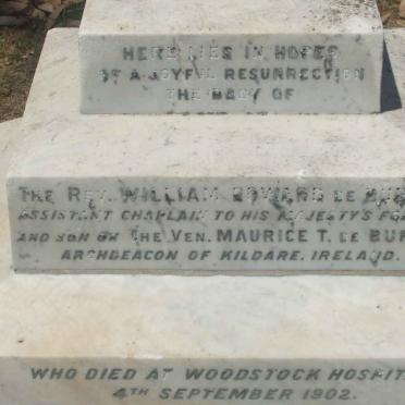 BURGH William Edward, de -1902