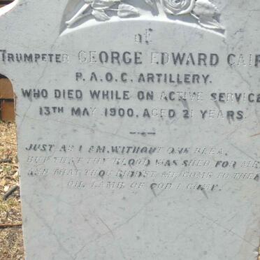 CAIRNS George Edward -1900