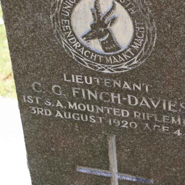 DAVIES G.G., Finch -1920