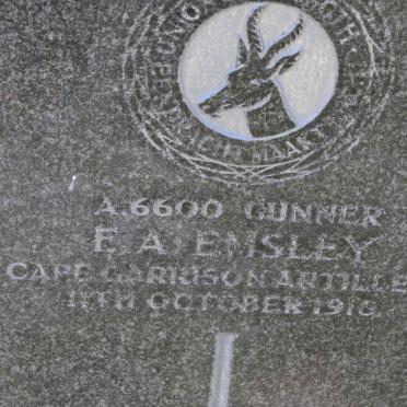 EMSLEY F.A. -1918