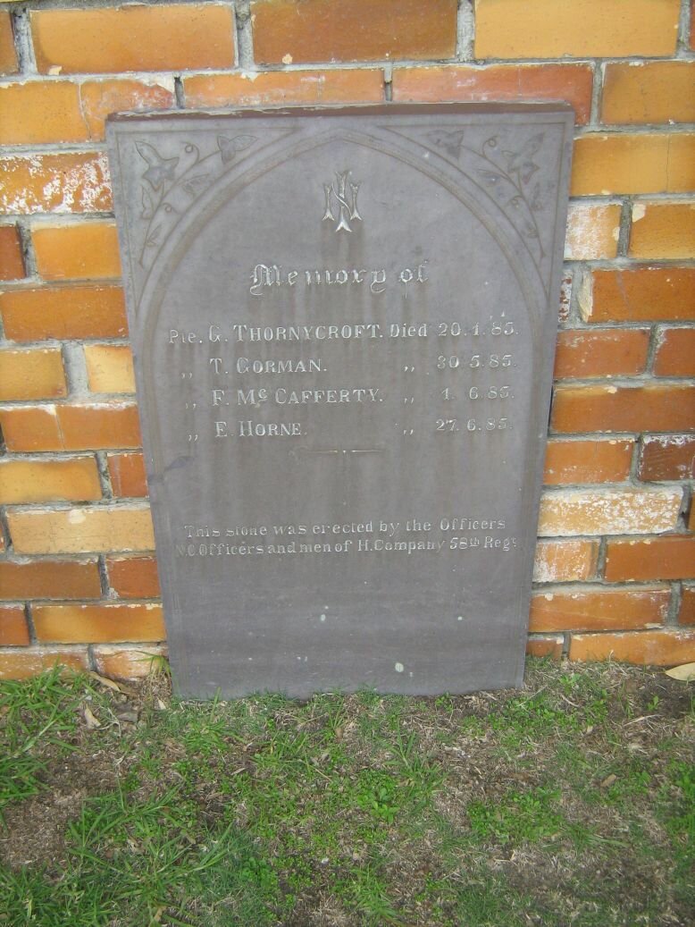 GORMAN T. -1885 :: McCAFFERTY F. -1885 :: HORNE E. -1885 :: THORNYCROFT G. -1885