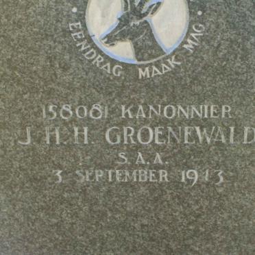 GROENEWALD J.H.H. -1913