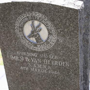 HEERDEN B., van -1946