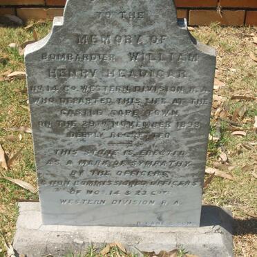 HEADICAR William Henry -1898