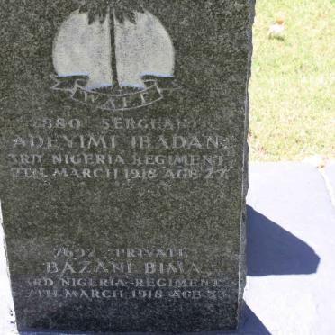 IBADAN Adeyimi -1918 :: BIMA Bazani -1918