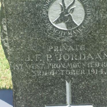 JORDAAN J.F.P. −1914