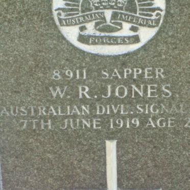 JONES W.R. −1919
