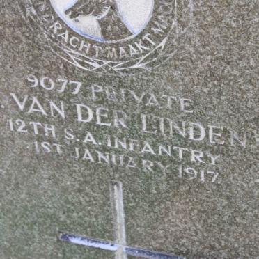 LINDEN R., van der -1917