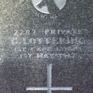LOTTERING G. -1917