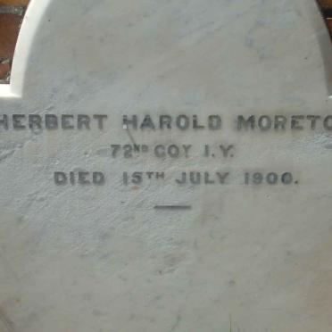 MORETON Herbert Harold -1900