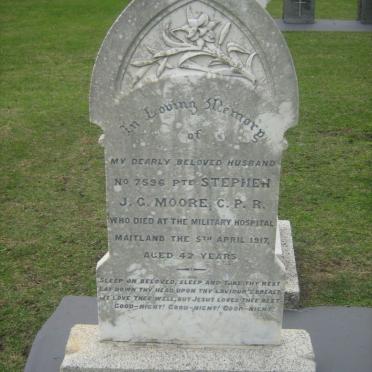 MOORE Stephen J.G. -1917