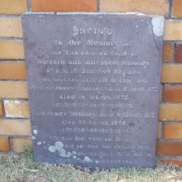 MALONEY Patrick James -1875-1875 :: MALONEY James 1876-1976