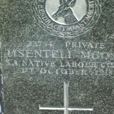 MGOME Msenteli −1918