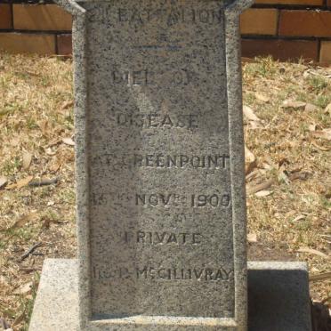 McGILLIVRAY P. -1900