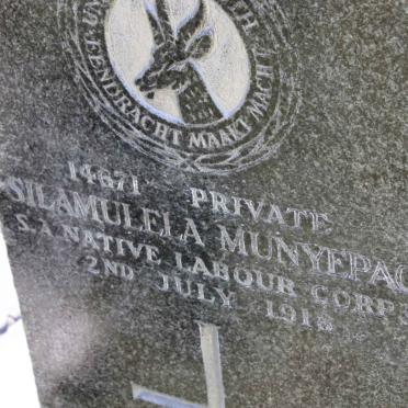 MUNYEPAO Silamulela -1918