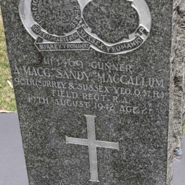 MacCALLUM A. Macg. -1942