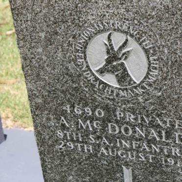 Mc DONALD A. -1916