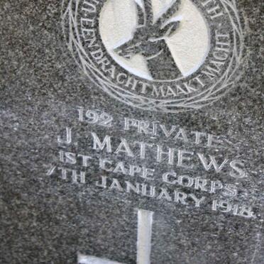 MATHEWS J. -1918