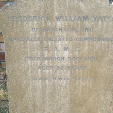 YATES Frederick William -1901