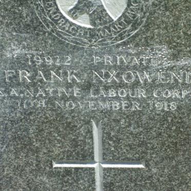 NXOWENI Frank −1918