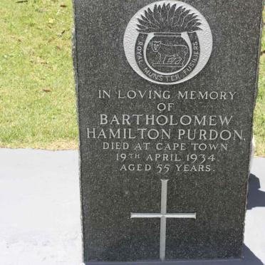 PURDON Bartholomew Hamilton -1934