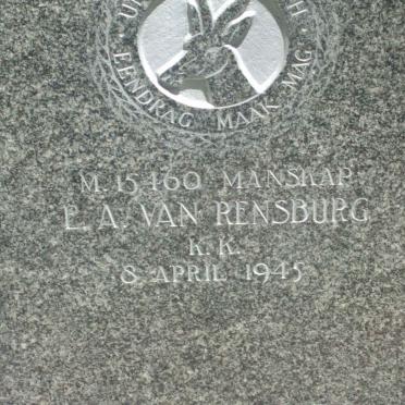 RENSBURG E.A., van −1945