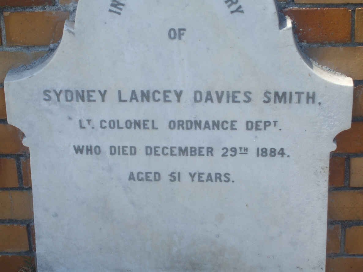 SMITH Sydney Lancey Davies -1884