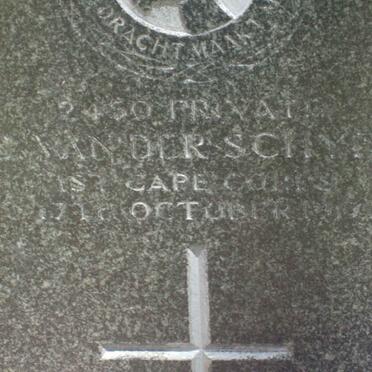 SCHYFF C., van der −19?