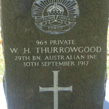 THURROWGOOD W.H. −1917