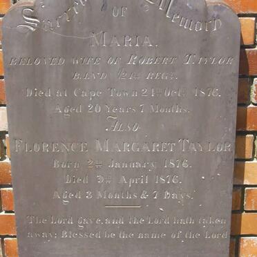 TAYLOR Maria -1876 :: TAYLOR Florence Margaret -1876