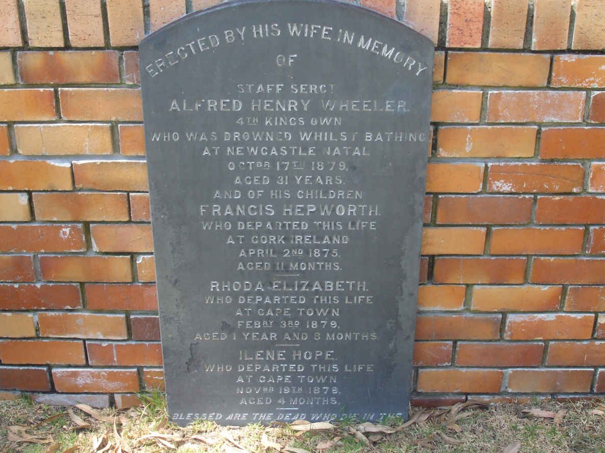 WHEELER Alfred Henry -1879 :: WHEELER Francis Hepworth -1875 :: WHEELER Rhoda Elizabeth -1879 :: WHEELER Ilene Hope -1879