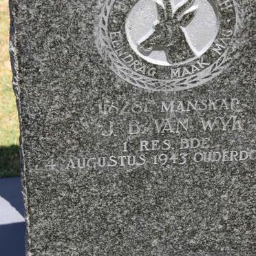 WYK J.B., van  -1943