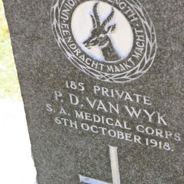 WYK P.D., van -1918