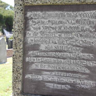 01. Monument to soldiers who died in Cape Colony &amp; St. Helena 1867-? 