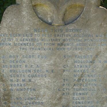 1899-1902 British Soldiers who died at No. 3 General Hospital Rondebosch_2