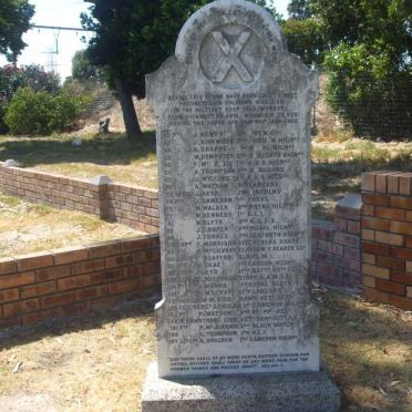 04. Presbyterian Soldiers who died in the Military Hospitals Wynberg from sickness or wounds during the SA War 1899-1902