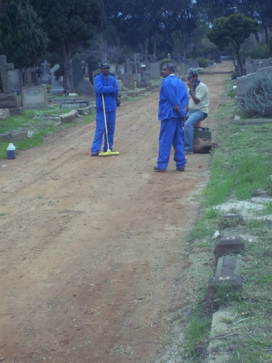 04. Workers at the cemetery