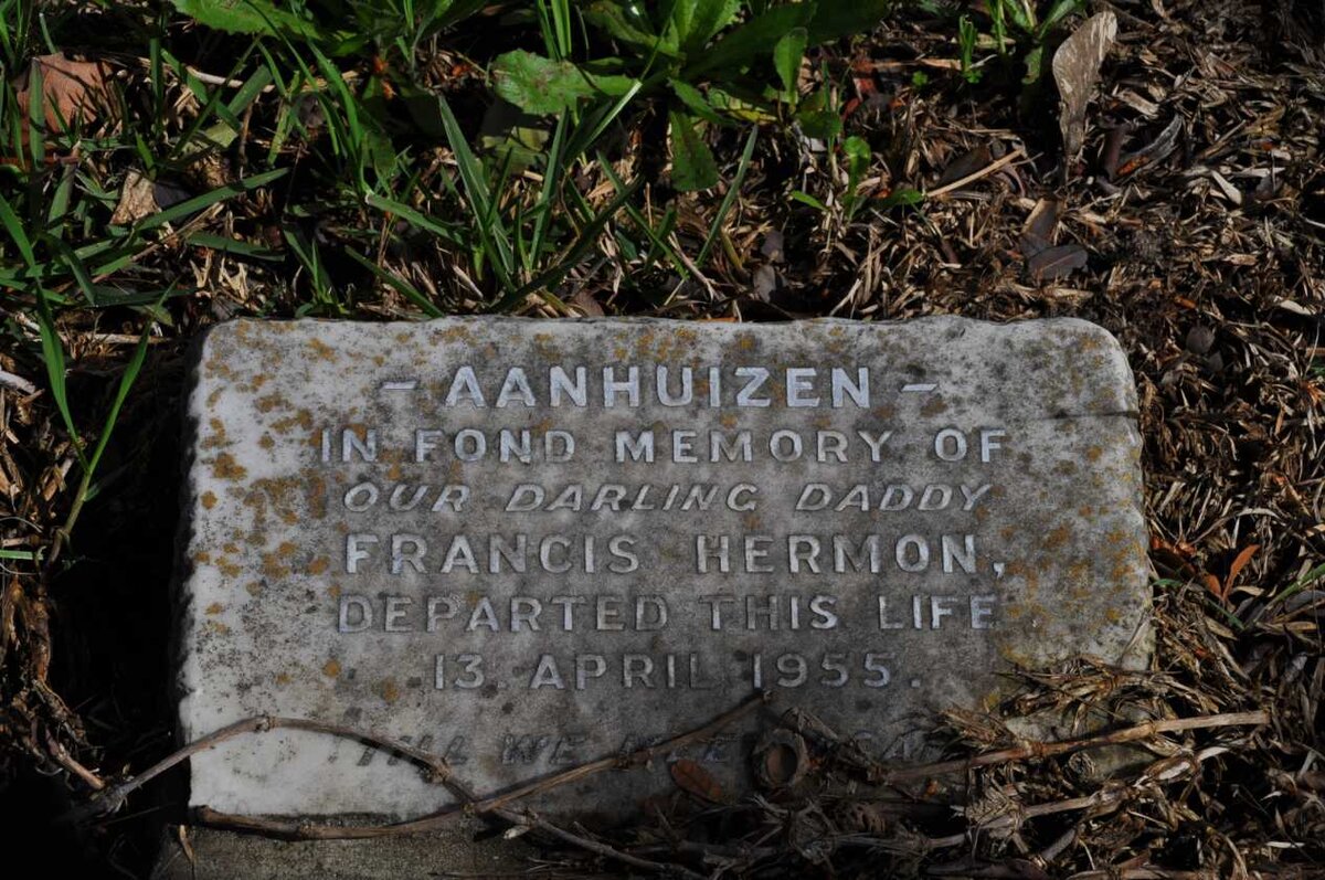 AANHUIZEN Francis Hermon -1955