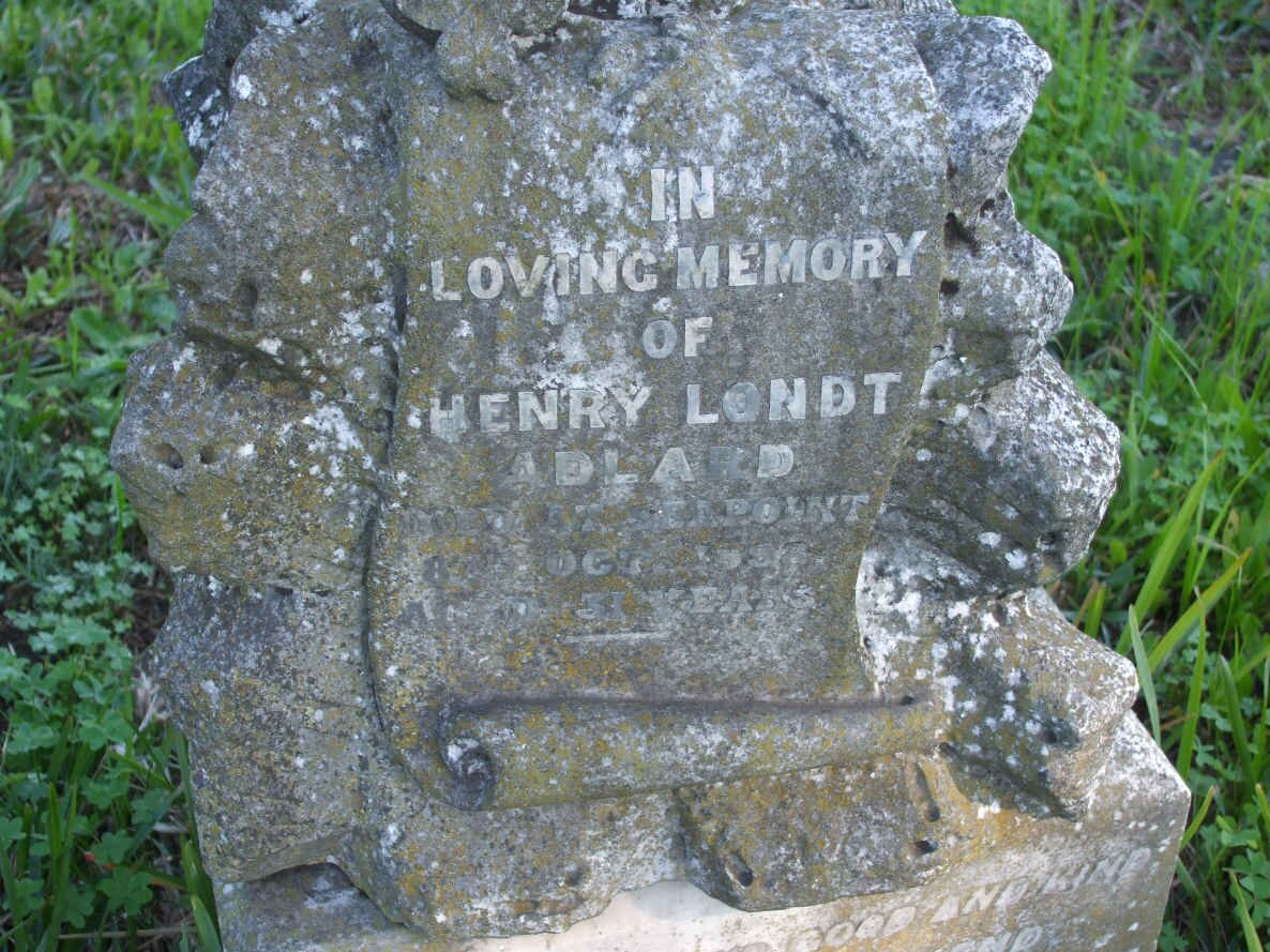 ADLARD Henry Londt  -1898