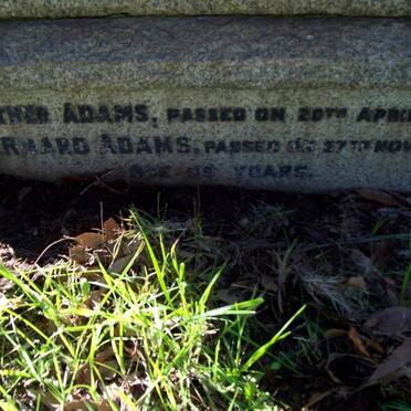 ADAMS Luther -1931 :: ADAMS Bernard -1970