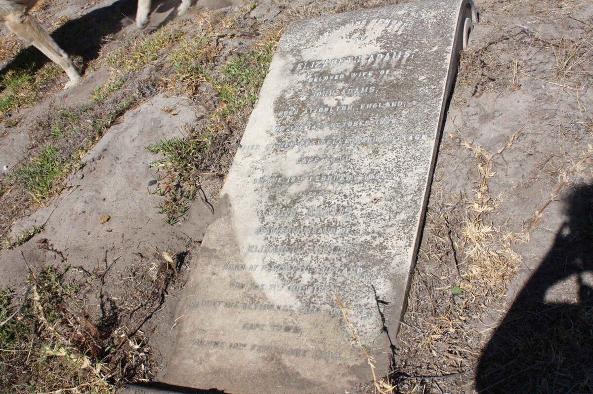 ADAMS John 1825-1899 &amp; Elizabeth 1828-1899 