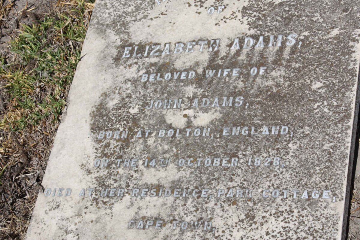 ADAMS Elizabeth 1828-1899