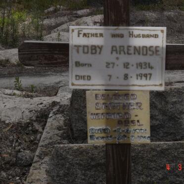 ARENDSE Toby 1934-1997 :: HEFFURD Abel 1991-19??