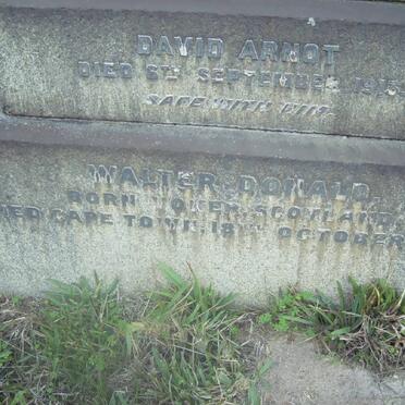 ARNOT David -1913 :: DONALD Walter -1934