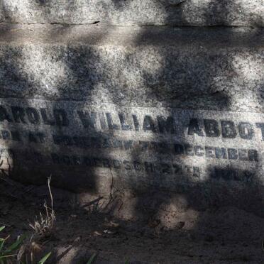 ABBOTT Harold William 1872-1933