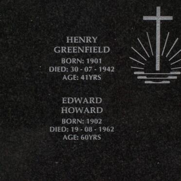 GREENFIELD Henry 1901-1942 :: HOWARD 1902-1962