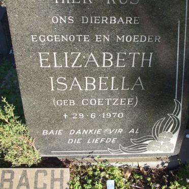 AGGENBACH Johannes Hendrik -1977 &amp; Elizabeth Isabella COETZEE -1970